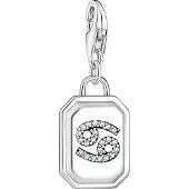 Thomas Sabo Charm-Anhänger Sternzeichen Krebs mit Steinen Silber