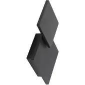 LUCANDE Wandlampe Elrik , schwarz, für Flurbereich, Metall, Modern, LED Wandleuchte, Wandlampe Innen