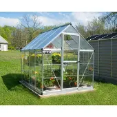 Palram Aluminium Gewächshaus Hybrid 68 Silber 247x185x208 cm