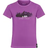 Jack Wolfskin T-Shirt Hiking Graphic Tee Kinder Print Orchid-Größe 164