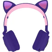 Avizar , Bluetooth 5.0 Kopfhörer mit LED Katzenohren Design, Fuchsia