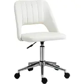 Vinsetto Office Drehstuhl Schale Form verstellbar Samt weich Polyester beige