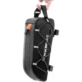 RockBros Wasserdichte Rahmentasche mit Gurtband, 1l - schwarz
