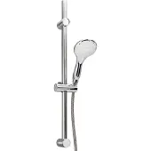 Bremermann Brausestangenset, inkl. Brause, Edelstahl Brauseschlauch 1,75 m und Stange 71,5 cm, Brauseset Komplett-Set