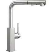 CECIPA MAX 304 Edelstahl Küchenarmatur | Ausziehbar & 360° Drehbar | Schwarz Matt | 2-in-1 Sprühfunktion