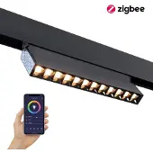 Qub Line Dots 12 Magnetleuchte 48 V Zigbee verstellbar Schwarz