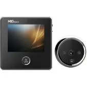 MBG line Türspion mit LCD Display 2,8" DD2 Judas Weitwinkel 90° Eingebauter Speicher Klingelfunktion Stromversorgung Akku Home Office Sicherheit