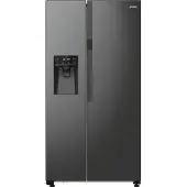 Gorenje NRR9185ESBXL Side-by-Side Kühlgefrierkombination Superior, LED-Dispaly, IceMaker, 566 Liter, Schwarz