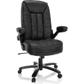 Hjh OFFICE INSTRUCTOR III Leder - XXL Drehstuhl Schwarz
