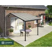 Canopia Terrassenüberdachung Feria Anthrazit 295x305x305 cm