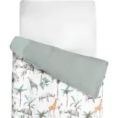 Sevira Kids Bettbezug Safari - 80x120 cm - Grün | by