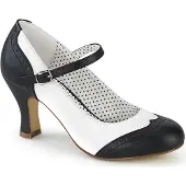 Pin Up Couture FLAPPER-25 Damen Pumps von , Schwarz-Weiß EU 37, US 7