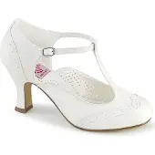 Pin Up Couture FLAPPER-26 Damen Pumps von , Weiß , EU 36, US 6