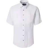 Casa Moda Kurzarmhemd "Leinenhemd Kurzarm uni"