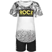 Shialy Kinder Jungen Sommer Set Schwarz 128