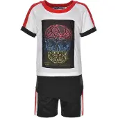 Shialy Jungen Set mit coolen Motiv Schwarz 116