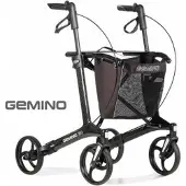 Sunrise Medical GmbH Rollator GEMINO 30 M Carbon, 5,4 kg, bis 130 kg, Faltmaß 76x65x23 cm, für Innenbereich, 135-170 cm