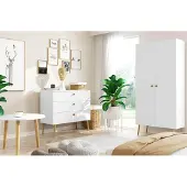 MELIMEBLE Wohnzimmer-Set Bolea "B" - weiß