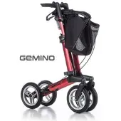 Sunrise Medical GmbH Sunrise Medical Rollator GEMINO 30, champagner, bis 150 kg, 7,1 kg leicht, Sitzhöhe 62 cm, Faltmaß 80x65x23 cm