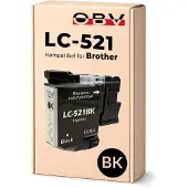 OBV Brother LC-521 kompatible Druckerpatrone Schwarz - DCP-J1260w DCP-J1310dw DCP-J1360dw DCP-J1460dw