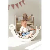 Grawersi.pl Matratze / Kissen für KLEINE Montessori-Wippe – grau