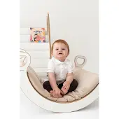 Grawersi.pl Matratze / Kissen für KLEINE Montessori-Wippe – beige