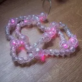 Nipach Deko LED Perlen-Lichterkette pink 10er Batterie innen BI11312