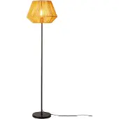 Alpinaluz ARAYA Stehlampe mit geflochtenem Papierschirm – Natürlicher Boho-Stil, E27-Fassung