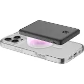 Cellularline Power Bank Magsafe 5000, 5000 mAh, Kabelloses Aufladen, Schwarz