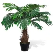 Furnicato Naturgetreue Künstliche Cycus-Palme mit Topf 80 cm