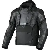 Macna Tryton NightEye wasserdichte Motorrad Leder-/Textiljacke