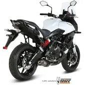 MIVV Oval Kawasaki Versys 650 2015-20 K.041.l3c Homologierter Slip On Schalldämpfer