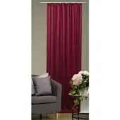 Arsvita Dekoschal Streifen halbtransparent Universalband 140x 145cm rot - bordeaux