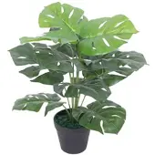 Furnicato Künstliche Monstera-Pflanze mit Topf 45 cm Grün
