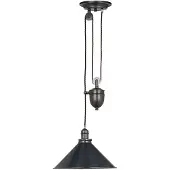 Elstead Lighting Nordica Provence industrielle Aufhängung aus Stahl in antiker Bronze 1 Licht E27