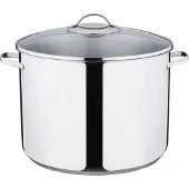 Riess Kelomat Hoher Topf mit glasdeckel Classico Ø30 cm 15 Liter Edelstahl Induktion