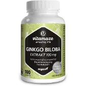 Vitamaze GmbH Ginkgo Biloba 100 mg hochdosiert vegan Kapseln