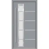 Splendoor Haustür »SPLIT Prime«, Aluminium, in verkehrsgrau