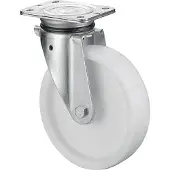 BS Rollen Schwerlast-Lenkrolle B10 Durchmesser 250mm Tragfähigkeit 1100kg Kunststoff-Rad naturfarben Platte 200x160m - N100.B10.251