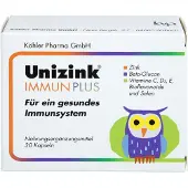 Köhler Pharma GmbH Unizink Immun Plus Kapseln für ein gesundes Immunsystem, 30 St. Kapseln