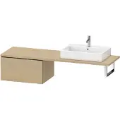 Duravit L-Cube Unterschrank für Konsole, 1 Auszug, 720x400x547mm, LC585407171, Farbe: Mediterrane Eiche Echtholzfurnier