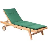 Mountfield Grünes gestepptes Liegekissen Verde 190x60x6 cm mit Befestigungsgurt und Bändern