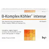 Köhler Pharma GmbH B-Komplex Köhler intense Kapseln schützt die Inhaltsstoffe vor den sauren Bedingungen im Magen, 90 St. Kapseln