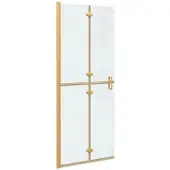 vidaXL Walk-In Duschwand Gold 80 x 6,5 x 190 cm