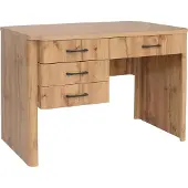 Mendler Schreibtisch MCW-P42, Bürotisch Computertisch, 4 Schubladen MDF 78x110x60cm Wotan-Eiche-Optik