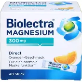 Hermes Arzneimittel GmbH Biolectra Magnesium 300 mg direct Orangengeschmack Pellets in Sticks, 40 St. Beutel