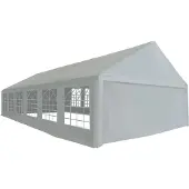 Syfax Partyzelt PE 6x12 m Grau