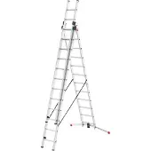 Hailo S100 ProfiLOT, Aluminium Kombileiter 3-teilig, 3x12 Sprossen