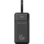 RealPower PB-27000 Pro,27.000mAh,65W,2x USB-A,2x USB-C,black