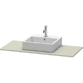 Duravit Konsole XSquare 80x55cm, Tau s-matt, mit 1 Ausschnitt